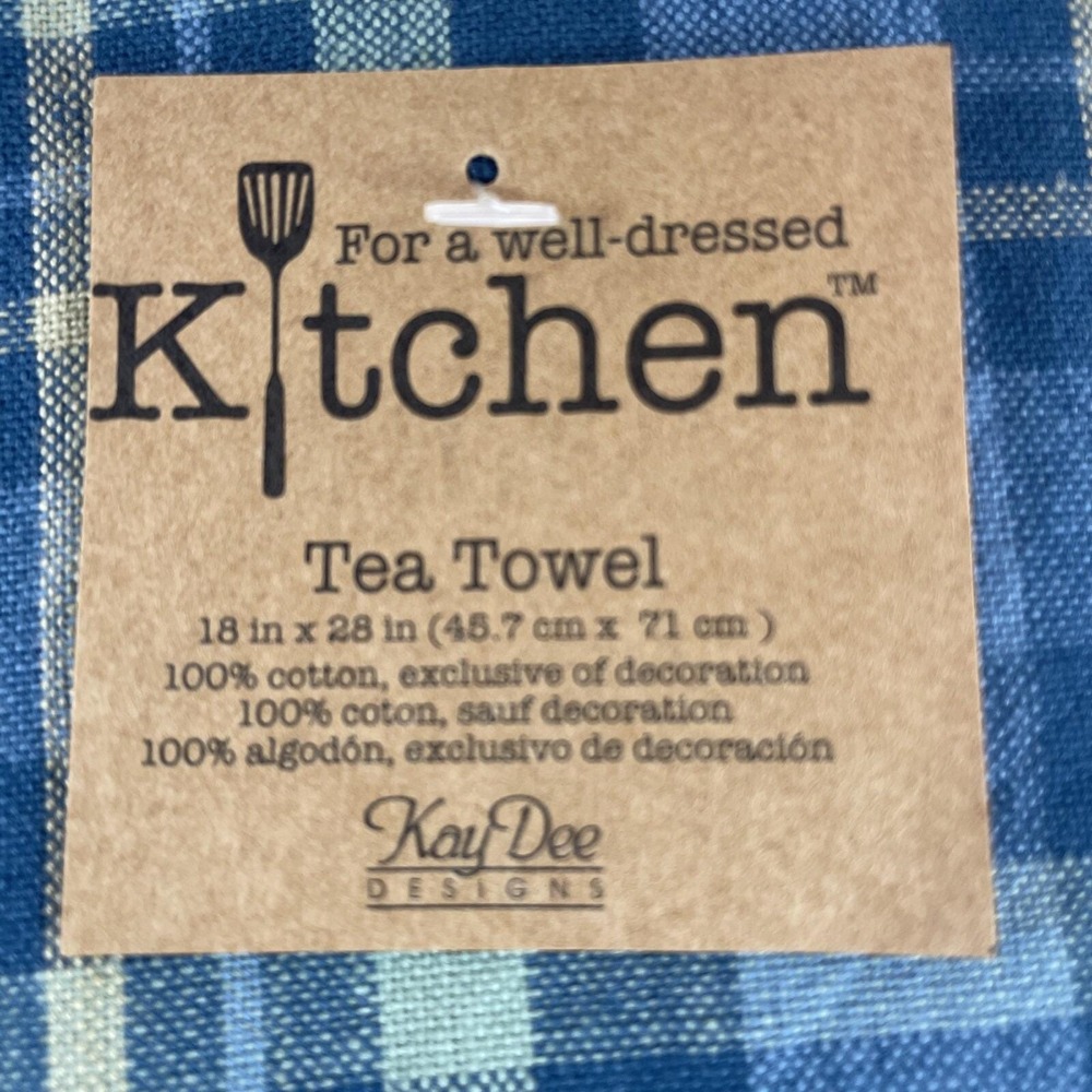 Kay Dee Designs Lake Camp Tea Towel Bundle Live Love Lake Happy Place Blue Plaid - Picture 7 of 9